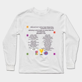 Breakfast With The Principal Donors 2023-2024 Long Sleeve T-Shirt